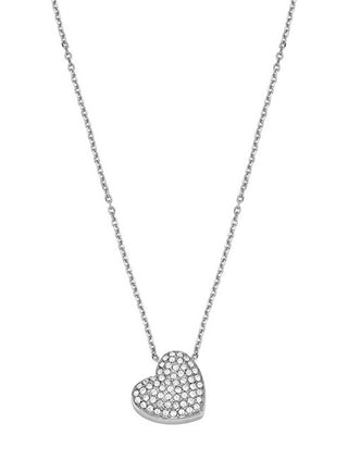 Fossil Collana Sadie Romantic In Acciaio Con Cristalli Jf04674040
