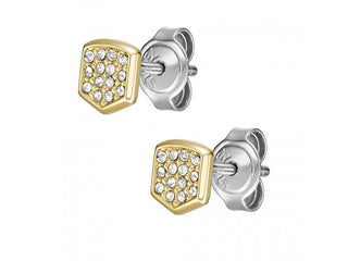 Fossil Heritage Quality Gold-Plated Crystal Earrings Jf04532710 