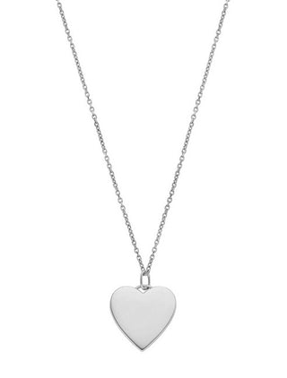 Fossil Collana In Acciaio Decent Drew Heart Jf04690040