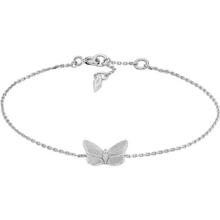 Fossil Braccialetto Con Farfalle In Argento E Cristalli Jfs00620040