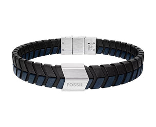 Fossil Stylish leather Bracciale da uomo Woven JF04985040