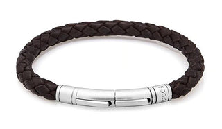 Fossil Elegante Bracciale In Pelle Da Uomo Jf04089040