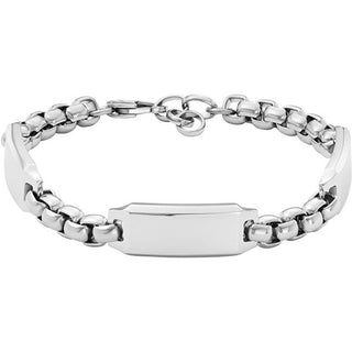 Fossil Elegante Bracciale Da Uomo In Acciaio Jf04400040