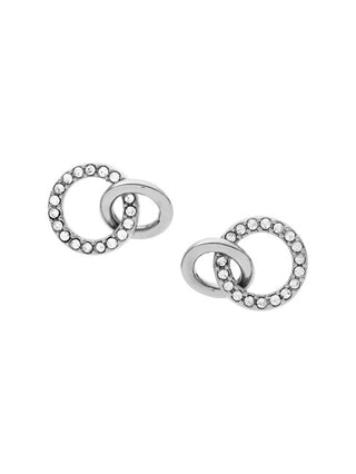 Fossil Glittering steel hoop Orecchini Hazel JOF00626040
