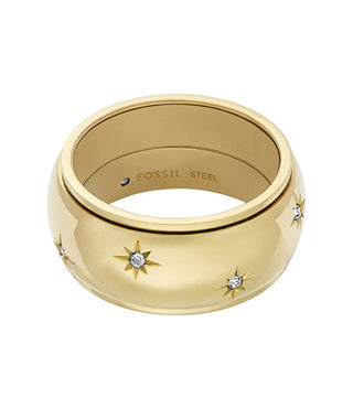 Fossil Glittering gold-plated steel Anello Sadie JF04835710 - Circuit: 48 mm