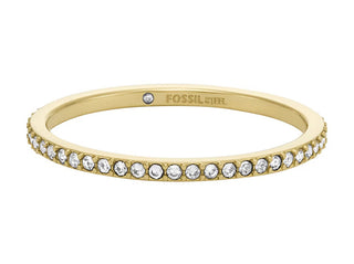 Fossil Glittering gold-plated Ellis Pavé Anello JF04686710 - Circuit: 56 mm