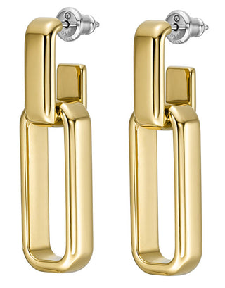 Fossil Distinctive 2 In 1 Archival Core Gold Plated Earrings Jof00975710 