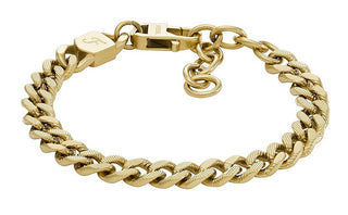 Fossil Bracciale Distintivo Placcato Oro Harlow Jf04698710