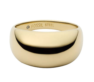 Fossil Ellis Jf04746710 Anello Da Donna Placcato Oro - Circuito: 57 Mm