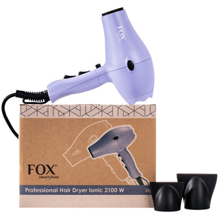 Fox Smart - hårtork med joniseringssystem, olika färger Lily
