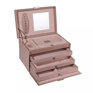 Friedrich lederwaren Luxurious pink jewelry box Classico Rosé 23238-90