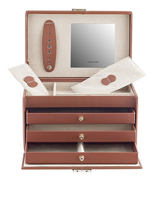 Friedrich lederwaren Cordoba 26217-3 modern brown jewelry box