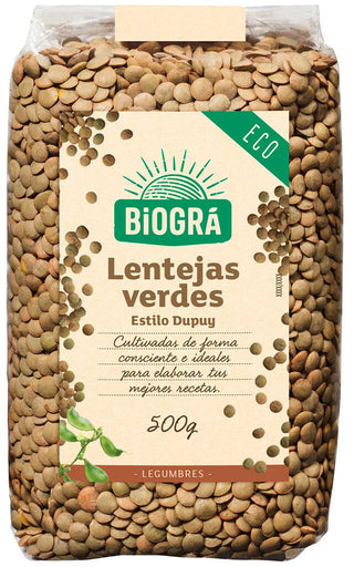 Biográ Lenticchie Verdi 500g — Alimento biologico