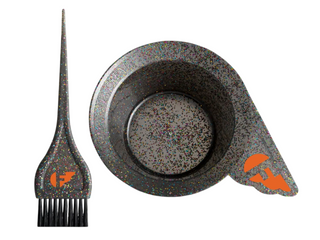 Fudge professional Ciotola per mescolare i colori in plastica glitterata, grigia