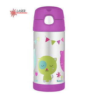 Thermos FUNtainer Baby thermos con cannuccia - gatto 355 ml
