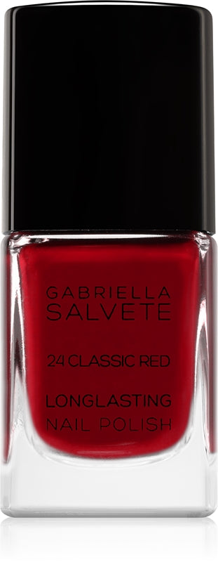 Gabriella Salvete Smalto Per Unghie Lunga Tenuta Con Brillantezza Intensa Colore 24 Classic Red 11 Ml