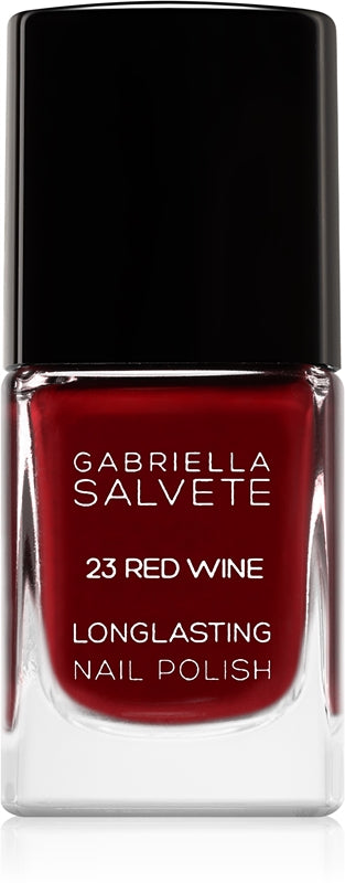 Gabriella Salvete Smalto Per Unghie Lunga Tenuta Con Brillantezza Intensa Colore 23 Red Wine 11 Ml