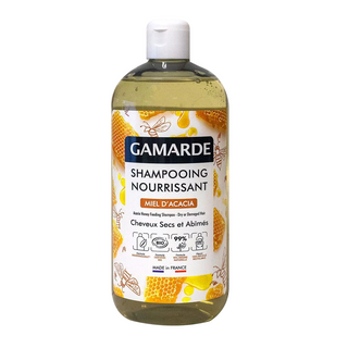 Shampoo nutriente per capelli secchi e danneggiati al miele di acacia Gamarde Bio 500 ml