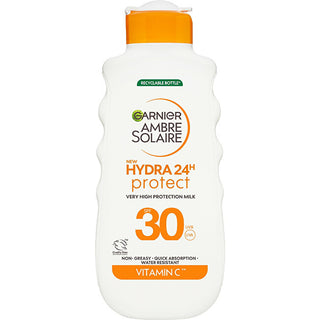 Garnier Sunscreen milk SPF 30 Ambre Solaire Hydra 24h Protect (High Protection Milk) 175 ml