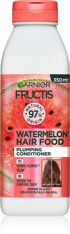 Garnier Кондиционер Fructis Hair Food Watermelon Plumping Conditioner - Деликатный для придания объема волосам - 350 мл