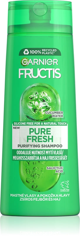 Garnier Fructis Чистый Шампунь Fresh Укрепитель (жирные волосы) - 400 мл