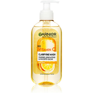Garnier Brightening cleansing gel con vitamin C Skin Naturals (Clarifying Wash) 200 ml
