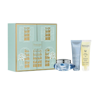 Gift box set Thalgo: Eveil Ã la Mer Cleansing Gel for the face 50 ml + Cold Cream Marine Soothing cream for the face 50 ml + Cold Cream Marine Sos Soothing cream mask for the face 50 ml
