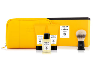 Set Acqua di Parma: Barber Face Shaving Brush + Barber After Sun Moisturizing Balm 40 ml + Barber Shaving Cream 40 ml + Cologne Eau De Cologne 20 ml