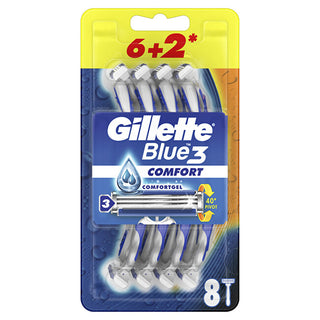 Gillette Disposable razors Blue 3 Comfort 6 + 2 pcs
