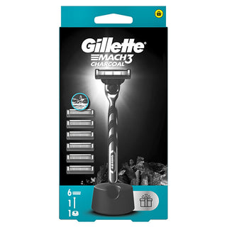 Gillette Maquinilla Mach3 Charcoal + 6 Cabezales 