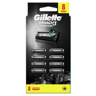 Gillette Mach3 Charcoal replacement head - Variant: 8 ks