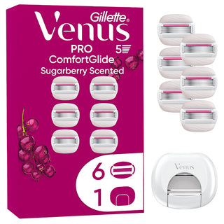 Gillette Venus ComfortGlide Sugarbarry NH 6 pcs + Cover