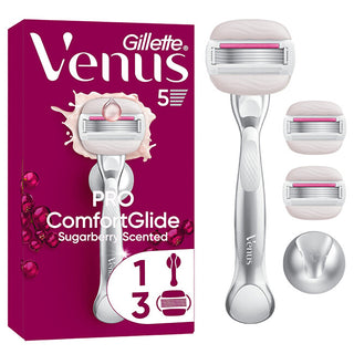 Gillette ComfortGlide Sugarberry razor + 3 heads