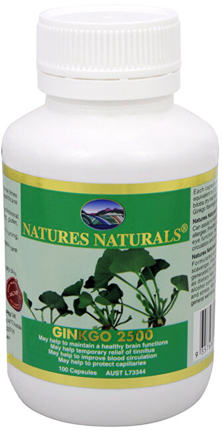 Australian Remedy Ginkgo 2500 Mg 100 Capsules 