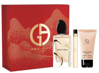 Giorgio armani Sim - EDP 100ml + Loção Corporal 50ml + EDP 10ml (Novo Design)