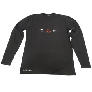 Givenchy, Play, unisex T-shirt i stof, korte ærmer, til mænd, størrelse M