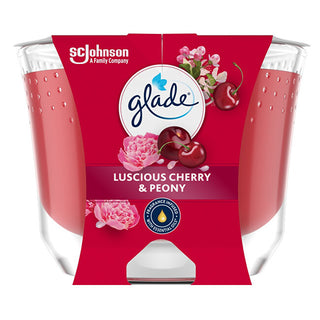 Glade Luscious Cherry & Peony Scented Candle 204 g