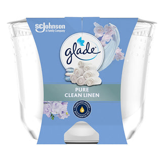 Glade Pure Clean Linen scented candle 204 g