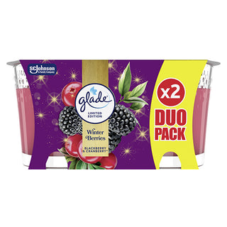 Glade Set of scented candles Winter Berries 2 x 112 g