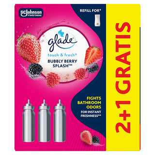 Glade Touch & Fresh Bubble Berry Splash 2+1 Air Freshener Ricarica Set
