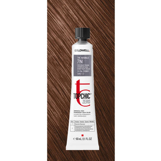 Goldwell TopChic Zero , Tintura Permanente Per Capelli, Biondo Naturale 7N, 60 ml