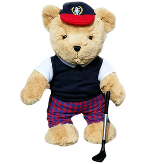 Golfing Ragazzo che gioca a golf, orsacchiotto, peluche da collezione