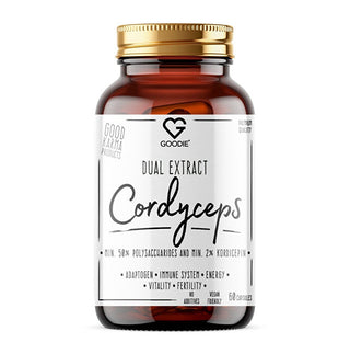 Goodie Cordyceps - Doppio Estratto Min. 50% Polisaccaridi E 2% Cordicepina 60 Capsule
