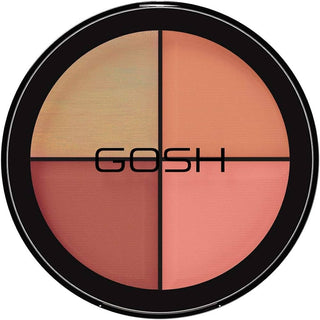 Gosh Contour'N Strobe Kit paleta rozjasňovačů a tvářenek 2 v 1 odstín 002 Blush 15 g