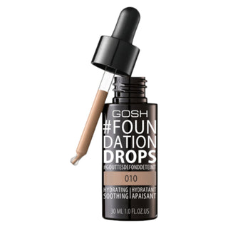 Gosh Gocce, Fondotinta liquido, 010, Tan, SPF 10, 30 ml