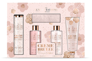 The Luxury Bathing Company Set Regalo Per La Cura Del Corpo Crème Brûlée, Fiori D'Arancio E Vaniglia 5 Pezzi