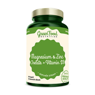 Greenfood Chelati Di Magnesio E Zinco + Vitamina D3 90 Capsule