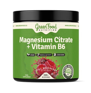 Greenfood Citrato Di Magnesio + Vitamina B6 150 G Lampone Succoso