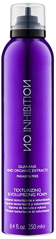 No Inhibition Guarana and organic extracts Texturizing & Volumizing schiuma per capelli volumizzante e modellante 250 ml