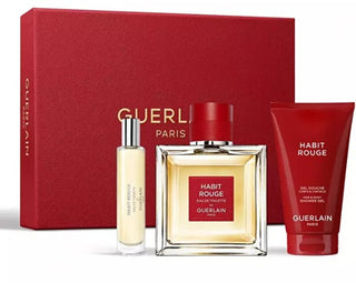 Guerlain Habit Rouge - Edt 100 Ml + Gel Doccia 75 Ml + Edt 10 Ml